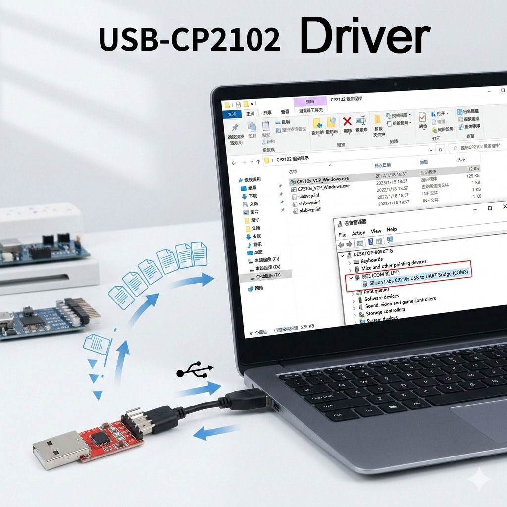 Controlador USB-CP2102 para Windows 7 x64