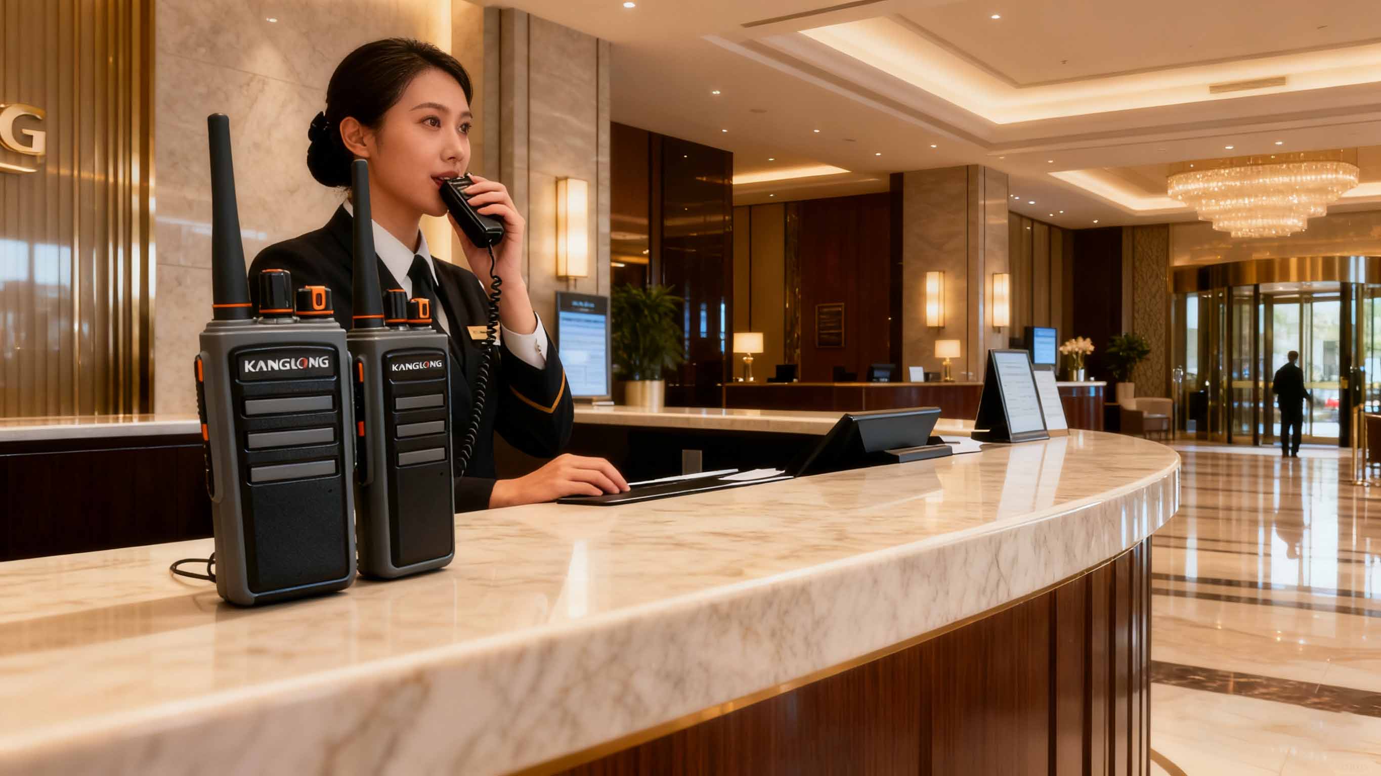 front desk walkie talkie hotel walkie talkie