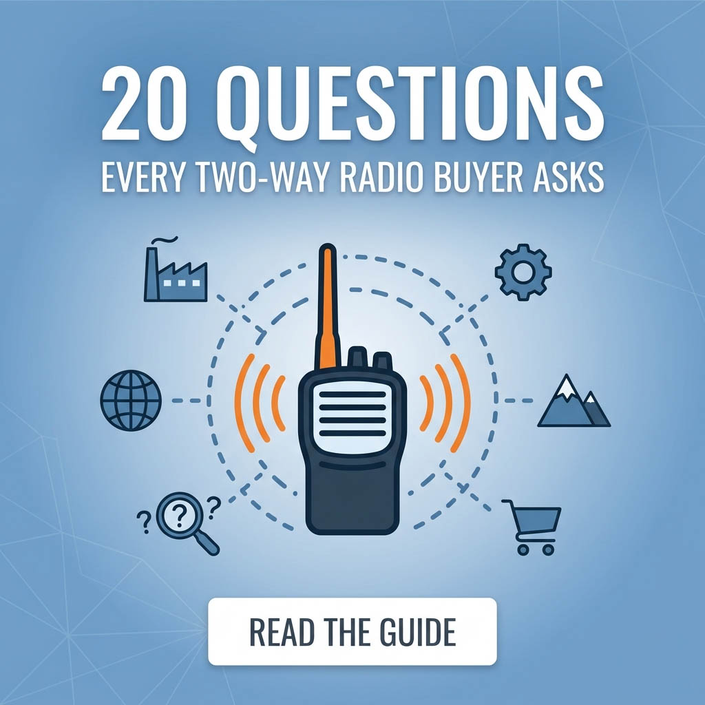 ¡20 preguntas que todo comprador B2B se hace al comprar radios bidireccionales!